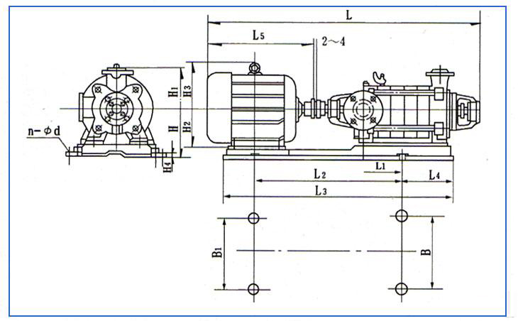 D、DG型臥式鍋爐給水離心泵